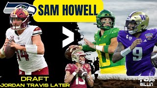 Seahawks Study QB Sam Howell easily as good as Nix Penix etc  Draft FSUs Jordan Travis Late [upl. by Shalna]