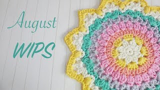 Blossom Crochet August WIPS  Mandalas and more [upl. by Ravaj]