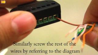 How to install RJ45 with Screws Connector on Cat5e or Cat6 Cable [upl. by Nocam513]