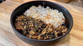 Lebanese Spinach Beef Stew With Rice Pilaf  Eats With Gasia [upl. by Ching130]