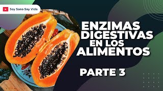 ENZIMAS DIGESTIVAS en los ALIMENTOS Parte 3 [upl. by Mosira]