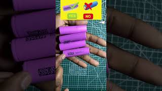 Original vs duplicate lithium ion battery18650 batteryReal VS Fake Battery viralvideo [upl. by Gwyn]