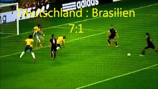 Alle Tore  Deutschland VS Brasilien  71  Halbfinale WM 2014 [upl. by Kelwen]