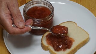 CONFITURE DE FRAISES ET RHUBARBE AVEC PECTINE LIQUIDE [upl. by Mancino]