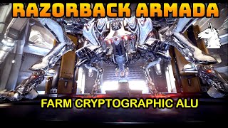 Lets Play Warframe 68 Razorback Armada  How to Get Cryptographic ALU [upl. by Maidy]