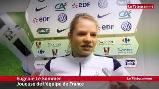 Interview Eugénie Le Sommer Le Télégramme 2015 [upl. by Llerahc222]