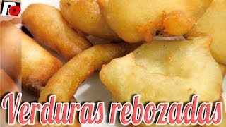 Verduras rebozadas crujientes  Recetas de cocina [upl. by Ahseniuq945]