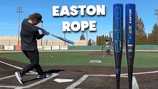 Hitting with the EASTON ROPE  BBCOR Baseball Bat Review [upl. by Odnamra757]