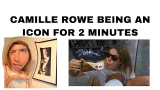 Camille Rowe being an icon for 2 minutes [upl. by Eelan775]