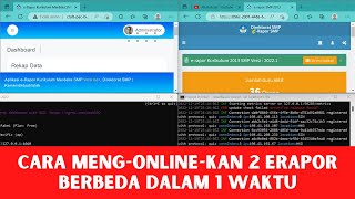 CARA MENG ONLINE KAN DUA ERAPOR YANG BERBEDA DALAM SATU WAKTU [upl. by Ednil]