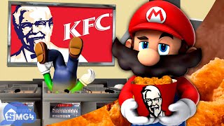 SMG4 Mario Works At KFC [upl. by Eoz]