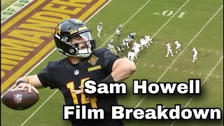 Film Study Can Sam Howell be the Washington Commanders franchise quarterback [upl. by Harvison]