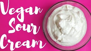 BEST VEGAN SOUR CREAM 💚 Nut Free  Gluten Free  Dairy Free  HCLF  Easy Plant Based Recipe [upl. by Verda]