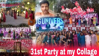 31st party at my college 🥂🍷🍸 JG UNIVERSITY 🎒👨‍🎓 UDAYTV8 [upl. by Vilberg]