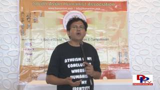 Babu Gogineni Keynote Speaker giving his speech at First South Asian Humanist Conference 2016 [upl. by Akinna]