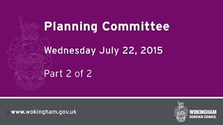 Planning Committee  220715 Part 2 [upl. by Atinor]