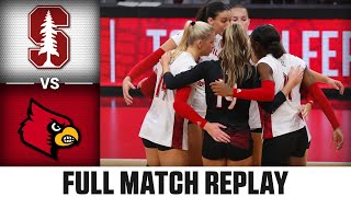 Stanford vs Louisville Full Match Replay  2023 ACC Volleyball [upl. by Ennoid]