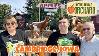 Center Grove Orchard  Cambridge Iowa  Country Store Tour  Hay Cafe Lunch  Goats  Farm Animals [upl. by Calvo]