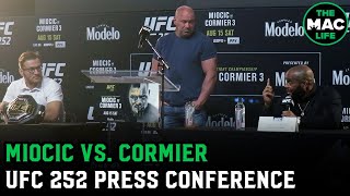 Stipe Miocic and Daniel Cormier talk personal rivalry  UFC 252 Press Conference [upl. by Brandes]