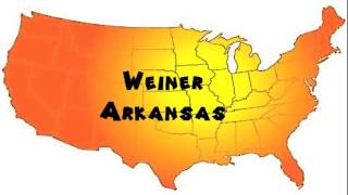 How to Say or Pronounce USA Cities — Weiner Arkansas [upl. by Yenalem113]