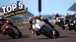 TOP 5 Juegos 🔥 de MOTOS para STEAM y GRATIS 🔥  LISTA Cinco JUEGOS de MOTOCICLETAS para PC 2024 [upl. by Aneehta]