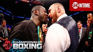 Tyson Fury vs Deontay Wilder 3 • FULL WEIGHIN amp FACE OFF • Las Vegas MGM [upl. by Lehrer]