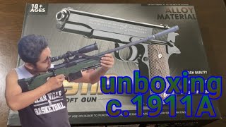 c1911A spring type unboxing [upl. by Ratna]