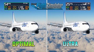 Microsoft Flight Simulator All graphics settings Compared  Best settings ✈ [upl. by Adiasteb]