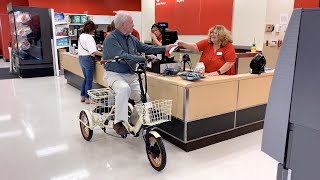 Senior Hits Target in a Foldable Electric Trike Whats He Up To [upl. by Iz]