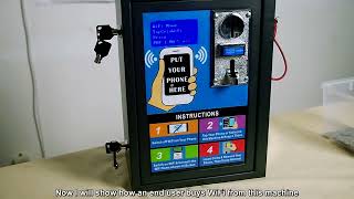 MaxComm Tap Coin WiFi HotSpot Payphone Pay Terminal Vending machine A800C demo new Part 1 en [upl. by Loraine]