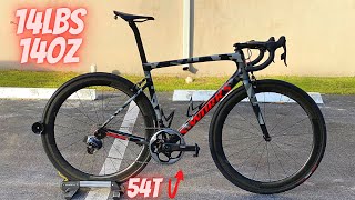 SPECIALIZED SWORKS TARMAC SL6 14lbs 14oz CUSTOM 1x 54t THE ULTIMATE RIDING MACHINE [upl. by Lonier]