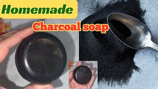 How to make Charcoal Soap at home  Homemade Charcoal Soap  diy charcoal soap  Beauty soap [upl. by Nelyaw]