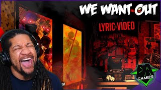 DAGames  We Want Out FNAF 1 SONG  Reaction [upl. by Ocirnor]