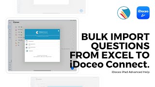 How to import multiple choice questions from Excel to iDoceo Connect quiztest on iDoceo 6 iPad app [upl. by Vories704]