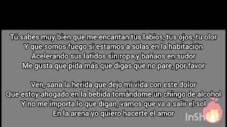 PENSANDO EN TI  SANTA GRIFA letra 😑 [upl. by Allets]