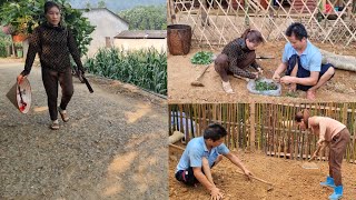 Gardening work of two disabled brothers Part 3Growing vegetables [upl. by Ekez519]