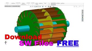 Cross Flow Turbine Runner Design and Assembly SolidWorks Tutorial [upl. by Lilithe]