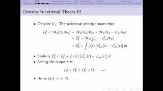 ESM DFT 1 Introduction derivation of the two HohenbergKohn theorems [upl. by Ihcehcu791]