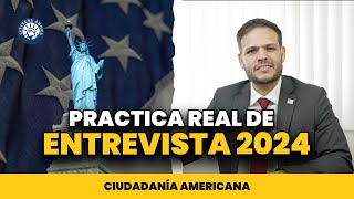 Practica real de entrevista de ciudadanía americana 2024 [upl. by Marela454]