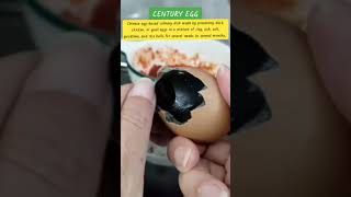 CENTURY EGGChinese eggbased culinary dish [upl. by Soirtemed]