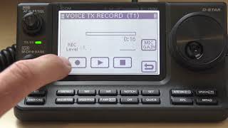 Icom 7100 Voice TX Keyer Feature Demonstration [upl. by Dnaleel]