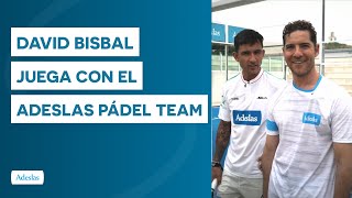 David Bisbal acepta el reto del Adeslas Pádel Team [upl. by Nytsirhc]