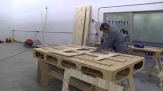 Building the Paulk Workbench PART 3 USING PATTERN TO ROUT SAW HORSES [upl. by Marguerite615]