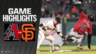 Giants vs Dbacks Game Highlights 9424  MLB Highlights [upl. by Enyleuqcaj]