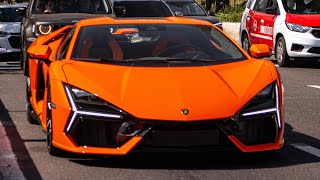 MUITO LINDA NOVA LAMBORGHINI REVUELTO NA COR ARANCIO APODIS RODANDO EM SÃO PAULO [upl. by Roee]