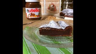 Torta alla Nutella con 2 ingredienti ricetta golosa semplicissima  Nutella recipe [upl. by Antonella]