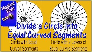 Divide a Circle into equal CURVED segments using Photoshop [upl. by Hiamerej437]