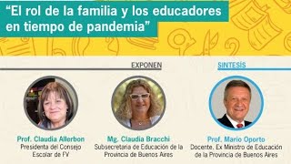 El rol de la familia y los educadores en tiempo de pandemia [upl. by Anuahc]