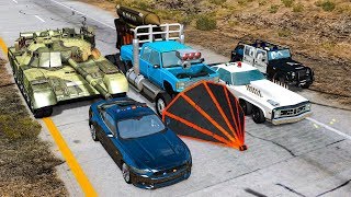 EPIC POLICE CHASES 24  BeamNG Drive Crashes [upl. by Anisirhc934]