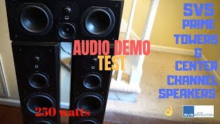 SVS Prime Tower Speakers Audio Demo Test  Two Channel Stereo Music Demo [upl. by Chemarin]